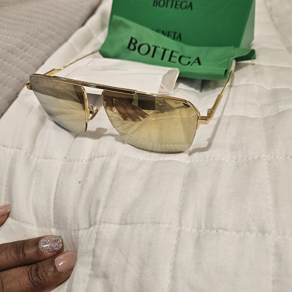 Bottega gold sunglasses